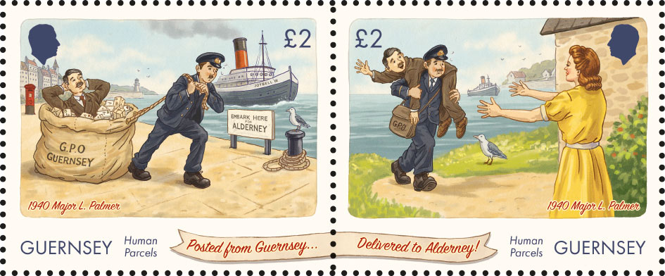 Guernsey Se-tenant Pair